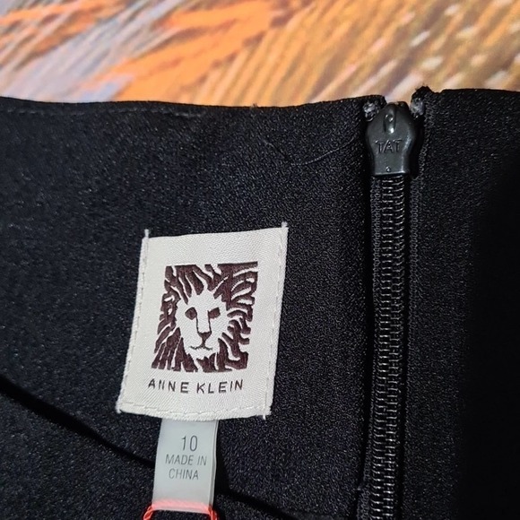 Anne Klein Black Dress‎ Size 10 New - Picture 4 of 7